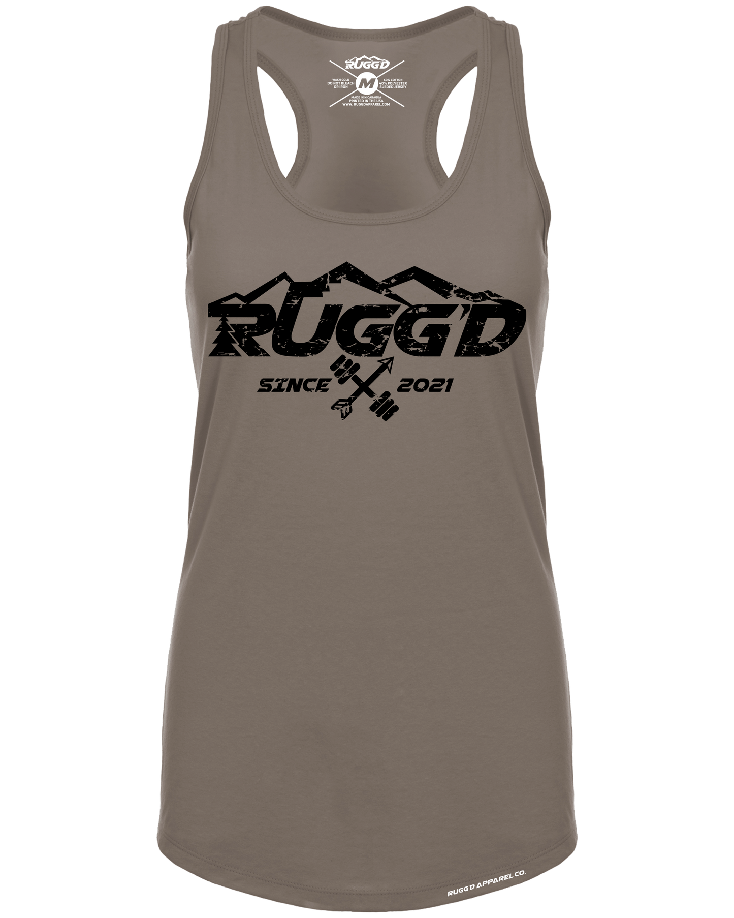 Ladies Warm Grey Racerback
